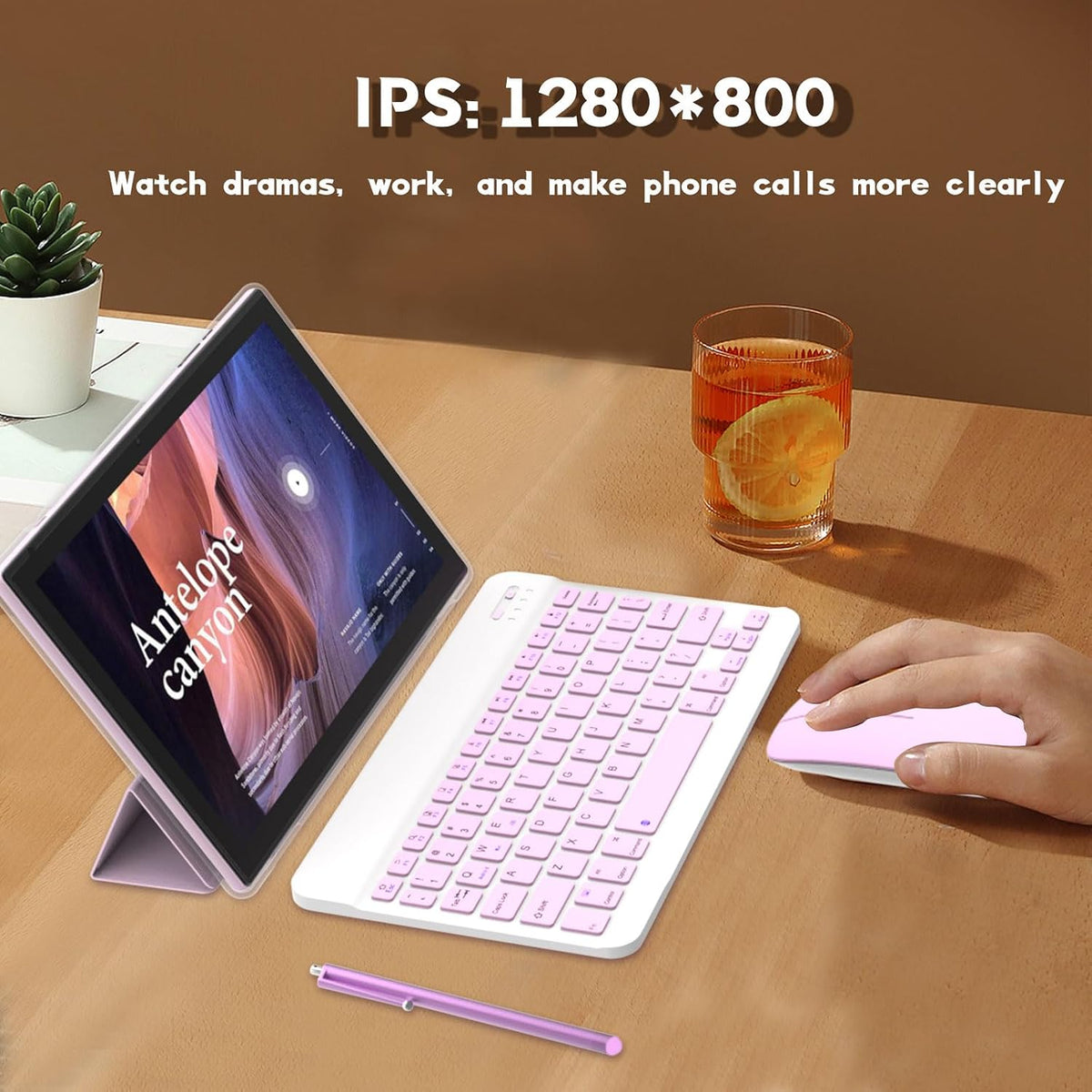 Tableta 2 en 1 Tablets 10 pulgadas Android 15 Tablet Set con funda...