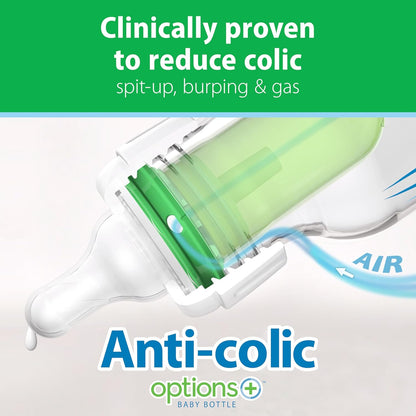 Dr. Brown's Anti-Colic Options+ - Biberón de vidrio estrecho |...