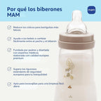 MAM Biberones con ventilación Easy Start Anti-Colic+ de 9 oz, 2+ me...