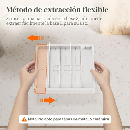 Lifewit Organizador de armario de cocina para tapa de condensador d...