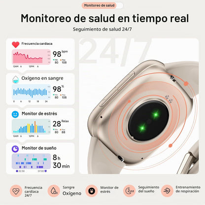 Relojes inteligentes para mujeres y hombres, reloj inteligente AMOL...