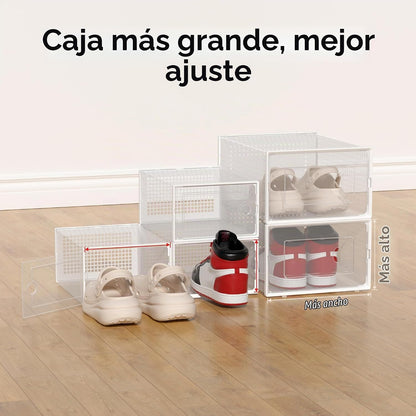 Foluck Caja de almacenamiento de zapatos extragrande, paquete de 15...