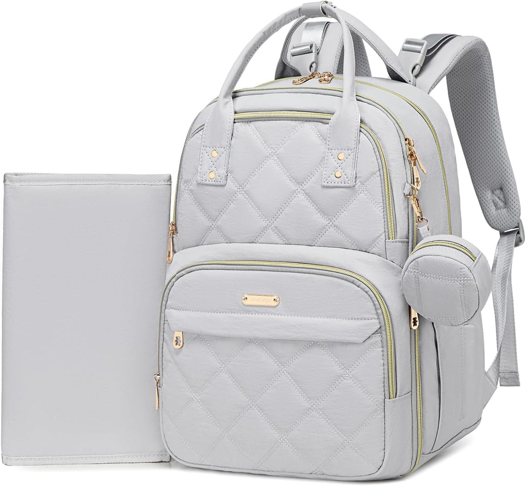 ViveVoy Mochila grande para pañales con cambiador y funda para chup...