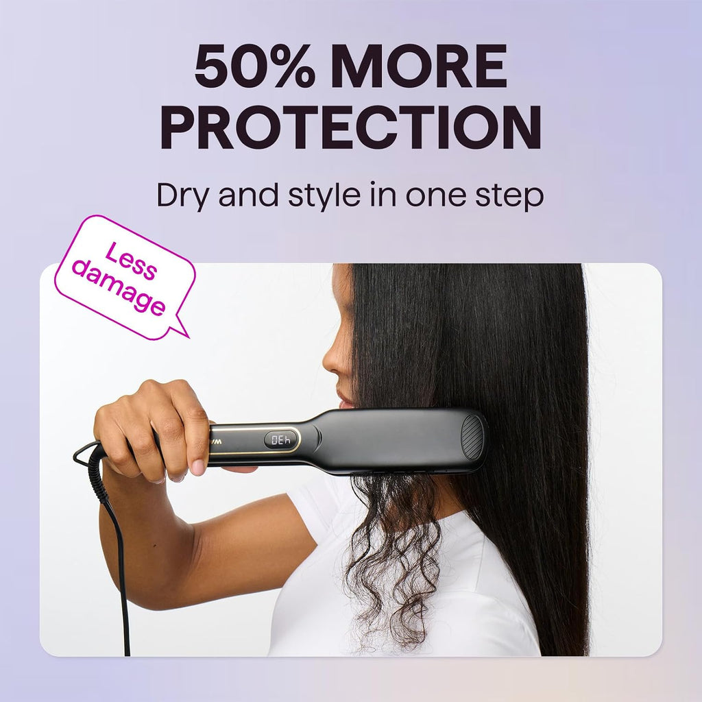 Plancha para cabello húmedo a liso Wavytalk, plancha alisadora con...