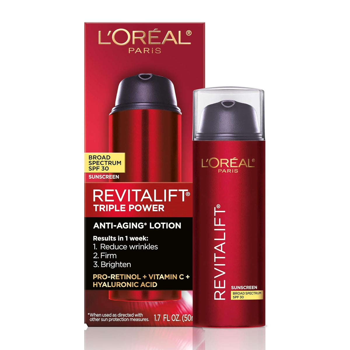 L'Oreal Paris Revitalift Triple Power Protector solar antienvej...