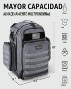 Dinictis Mochila de pañales de 40 L para papá, bolsas de pañales de...