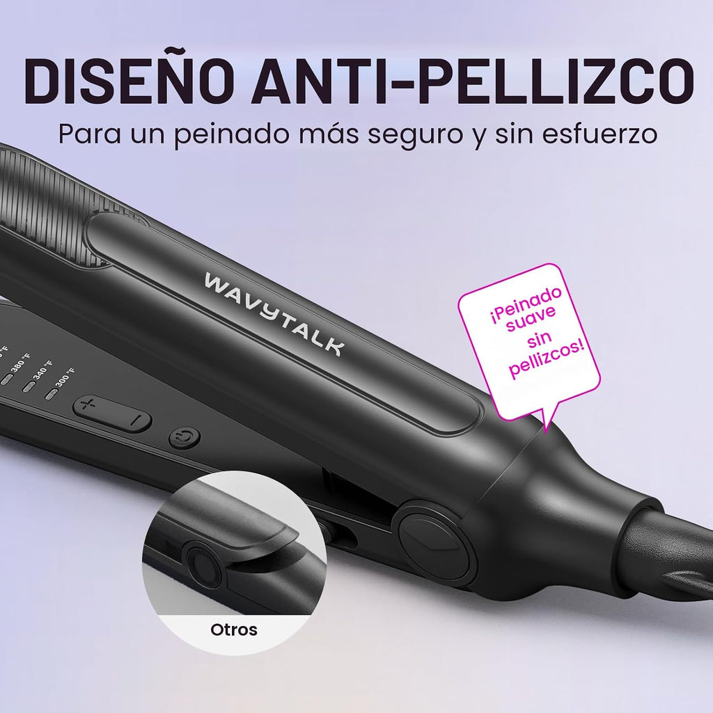 Wavytalk Pencil Plancha pequeña de 0,3" para cabello corto, corte P...