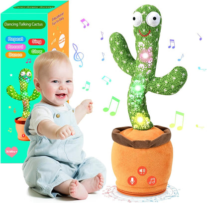 TWORIVER - Juguete de cactus parlante y bailarín de volumen ajustab...