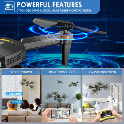 AVIALOGIC - Mini dron con cámara para niños, helicóptero de control...