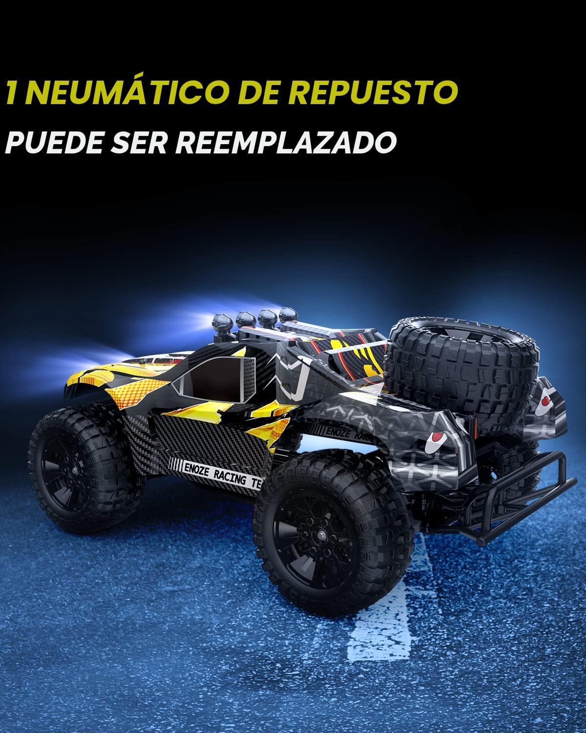 DEERC 9201E 1:10 Camión RC para Adultos y Niños, Coche RC de Recorr...