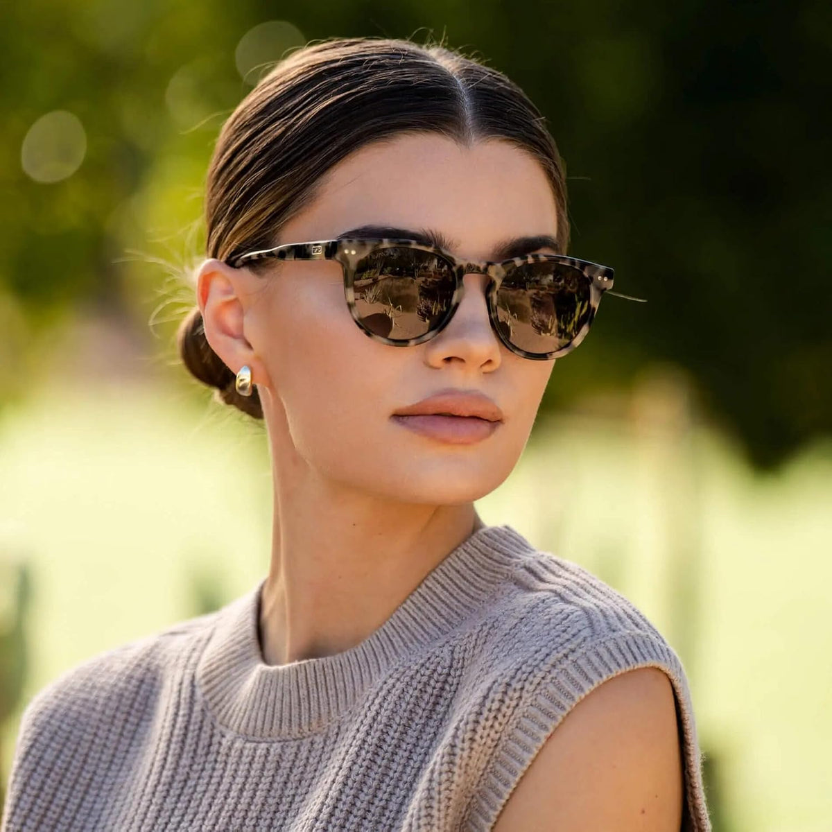 WearMe Pro Gafas de sol polarizadas redondas para mujer, protección...