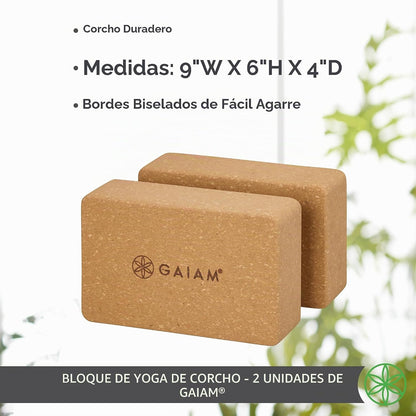 Gaiam Bloque de yoga \u2013 Espuma EVA sin látex \u2013 Superficie...