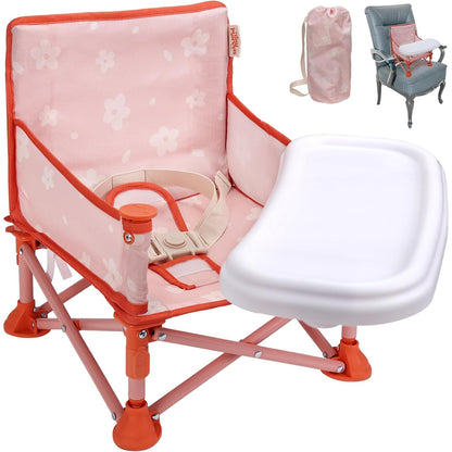 Tiny Marvels - Silla de bebé, silla alta portátil para viajes y pla...