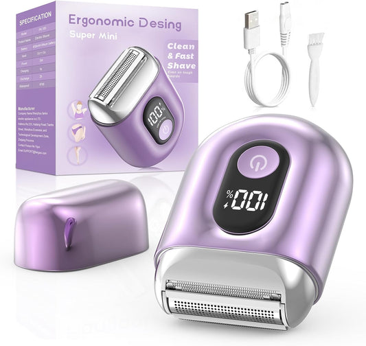 Afeitadora eléctrica inalámbrica para mujer: mini maquinillas de af...
