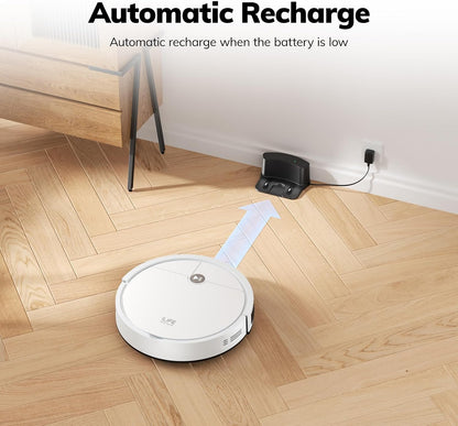 ILIFE V2 Robot Aspirador, succión sin enredos, color blanco | 120 m...
