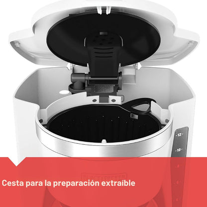 BLACK+DECKER CM1160W-1 CM1160W Cafetera programable de 12 tazas, Bl...