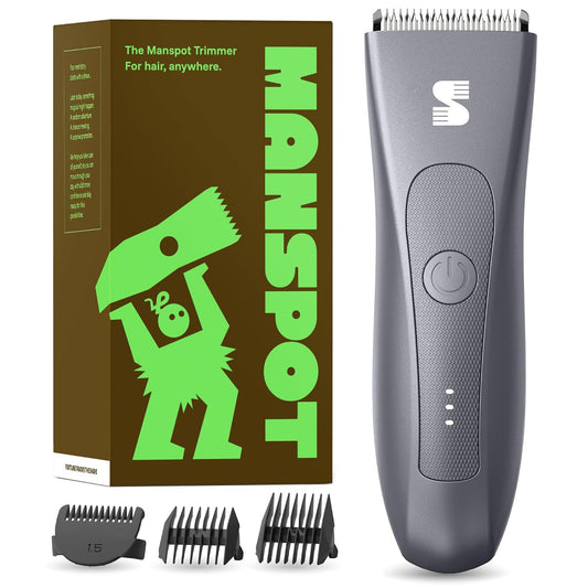 MANSPOT Manscape - Recortadora de vello corporal y de ingle para ho...