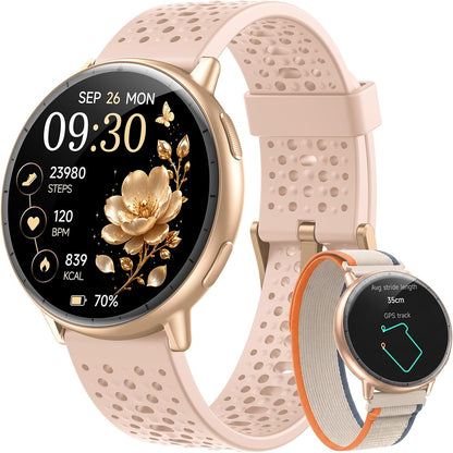 Reloj inteligente para mujer, GPS integrado, pantalla AMOLED ultra...