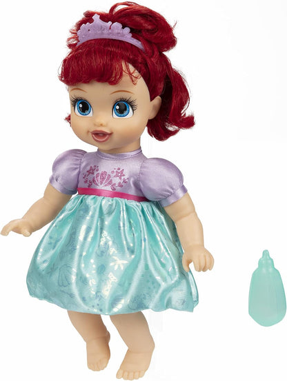 Disney Princess Muñeca Bebé Ariel con Biberón de Bebé y Tiara