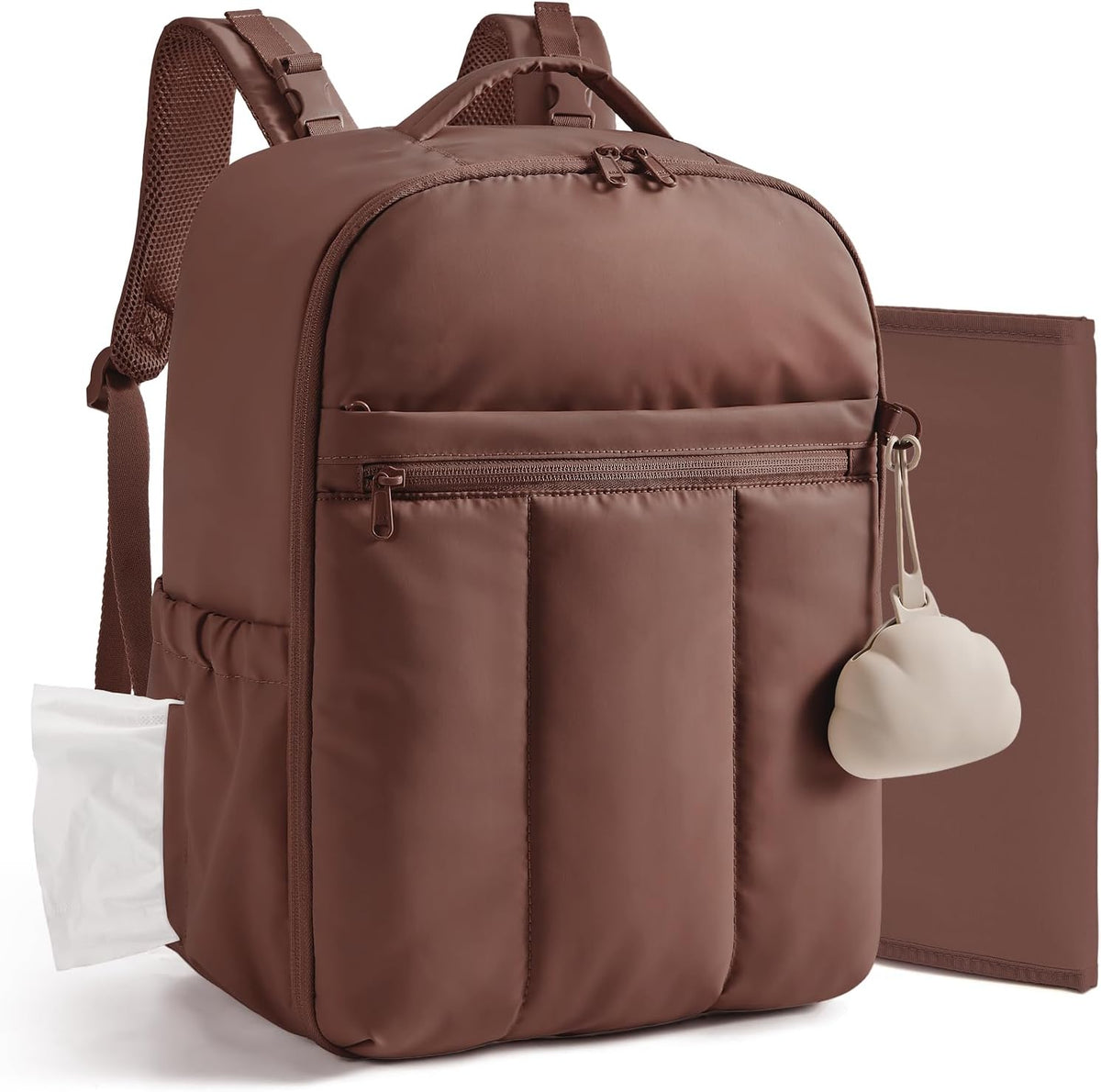 BAGSMART Mochila para pañales con bolsillos aislados y cambiador |...