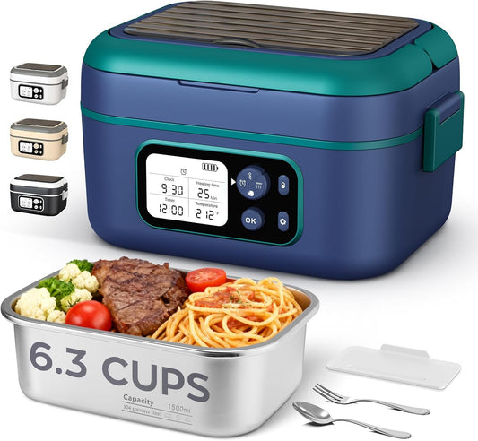 Dravel Lonchera eléctrica con calefacción para hombres, 6.3 tazas 1...