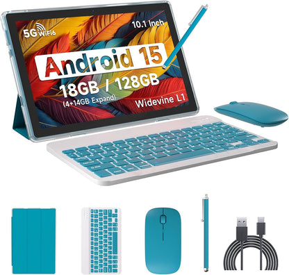 IWEGGO Tablet Android 15, 10 pulgadas, 18 GB de RAM+128 GB de ROM\/...