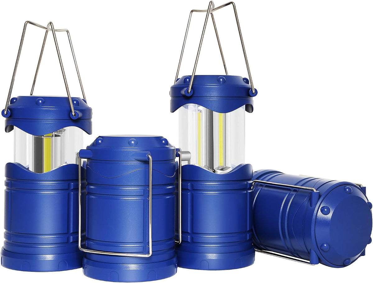 Lichamp Linterna LED de camping, paquete de 4 linternas alimentadas...