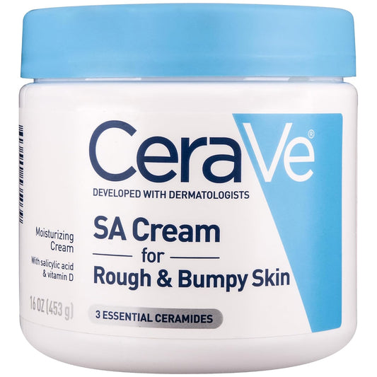 CeraVe SA Crema hidratante, exfolia y suaviza la piel áspera, 16 oz...