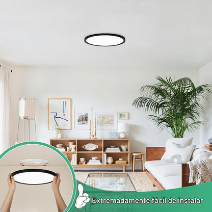 Brightever Lámpara de techo LED de 7 pulgadas, regulable, 1200LM |...