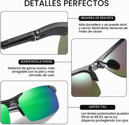 DUCO - Gafas de sol polarizadas para hombre, para deportes, pesca,...