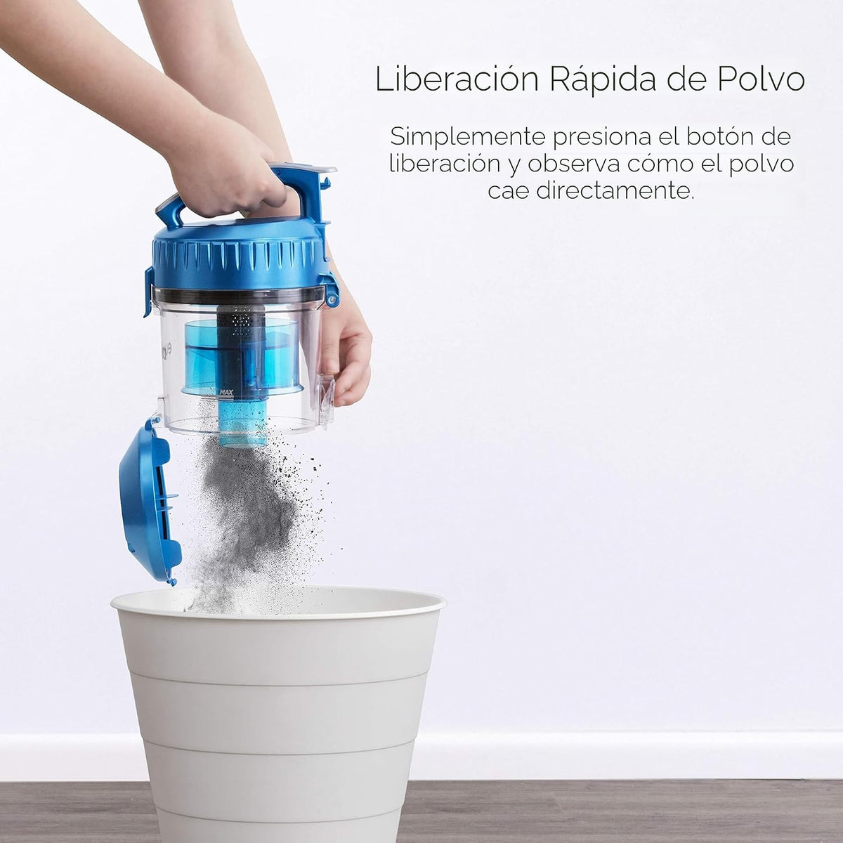 Eureka Aspiradora sin bolsa de cilindro, aspiradora ligera para alf...