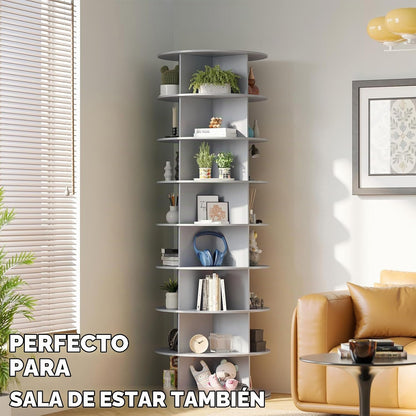 SpaceAid torre giratoria de zapatero de 8 niveles, exhibidor de zap...