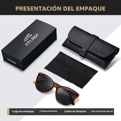 Colrea Gafas de Sol Modernas con Forma de Ojo de Gato para Mujer, E...