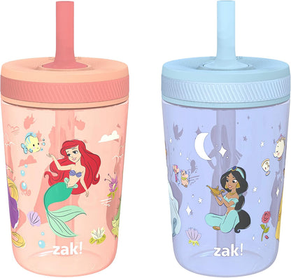 Zak Designs Kelso Princesas Disney - Vasos para niños pequeños, paq...