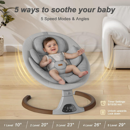 Monamii - Columpios para bebés con Bluetooth y altavoz musical | Co...
