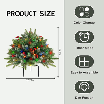 Relleno de urna para árbol de Navidad, funciona con pilas, con temp...