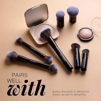 Brochas de maquillaje profesionales BS-MALL con estuche de viaje, b...