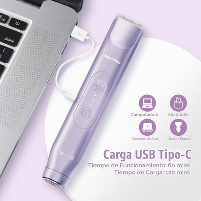 Akunbem Bikini Trimmer para Mujer Afeitadora Eléctrica 2 en 1 para...
