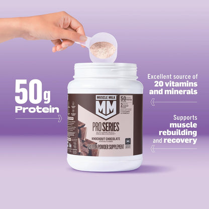 Muscle Milk Pro Series Polvo de Suplemento de Proteína, Vainilla In...