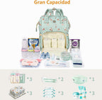 Mochilas de pañales para mamá papá bolsa de cuidado del bebé matern...