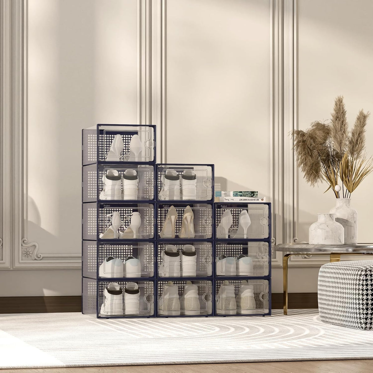 Kuject Cajas de almacenamiento de zapatos grandes, 12 unidades | Es...