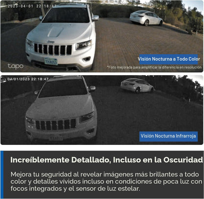 Tapo MagCam 2K+ Cámara de seguridad inalámbrica para exteriores, ba...