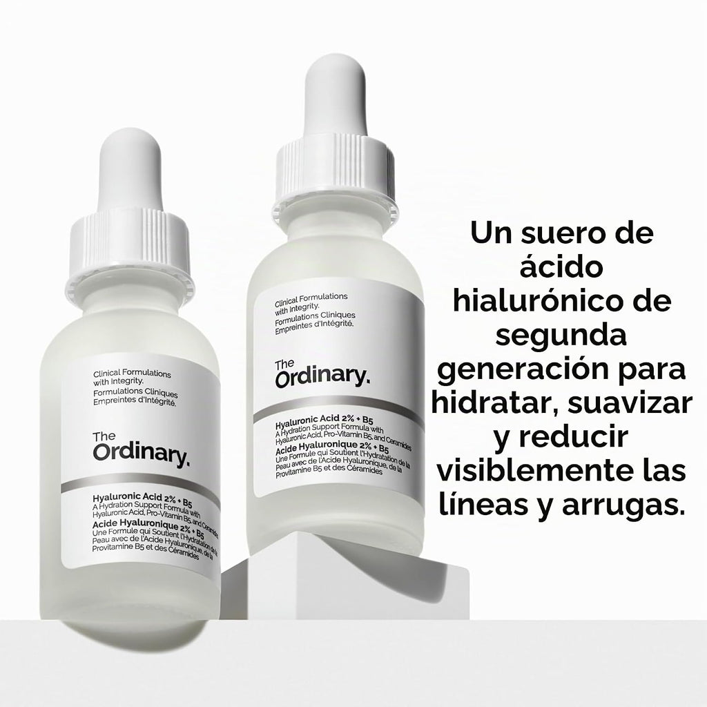 The Ordinary Set favorito de suero: ácido hialurónico 2% + B5, niac...