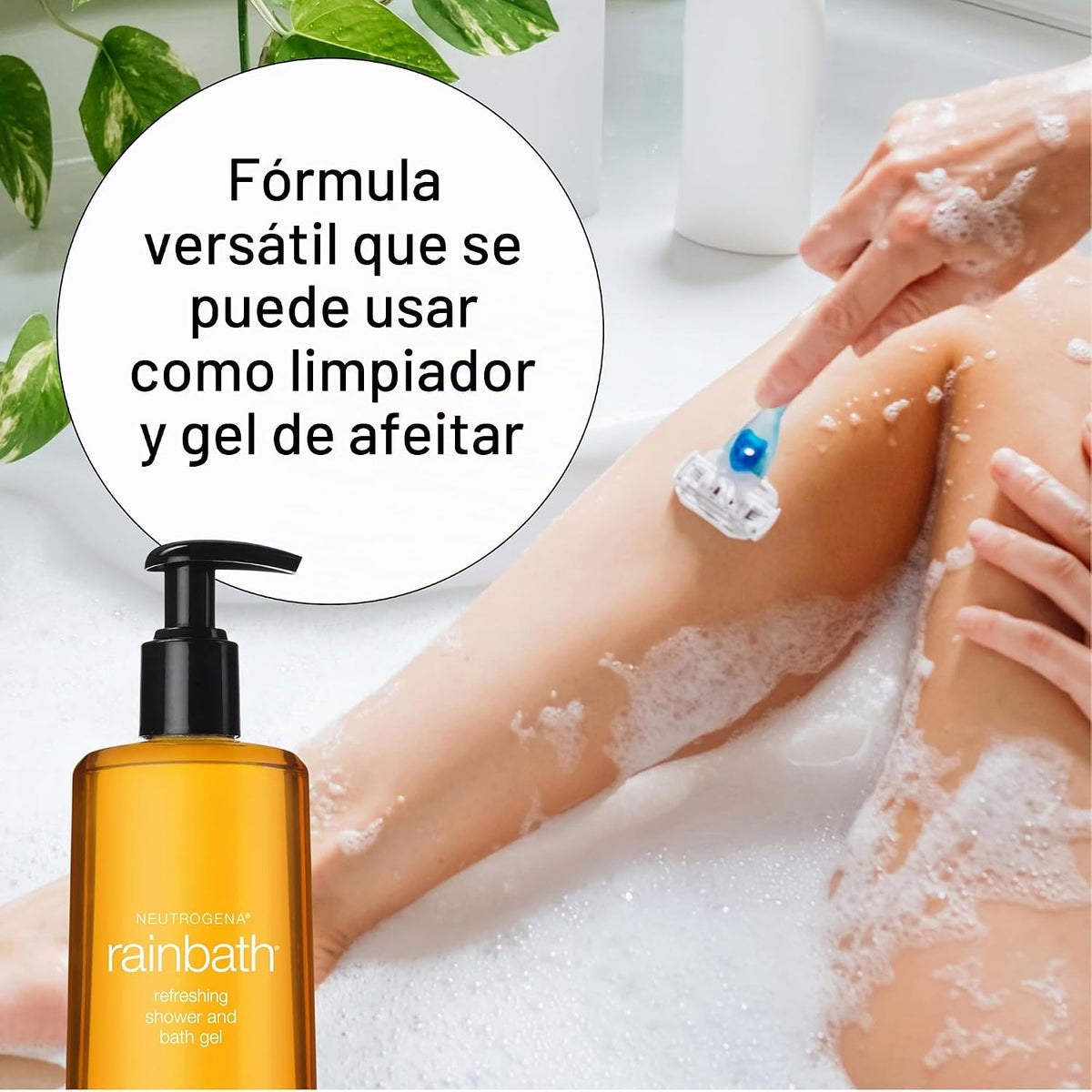 Neutrogena Rainbath Gel limpiador de ducha y baño, gel de lavado co...