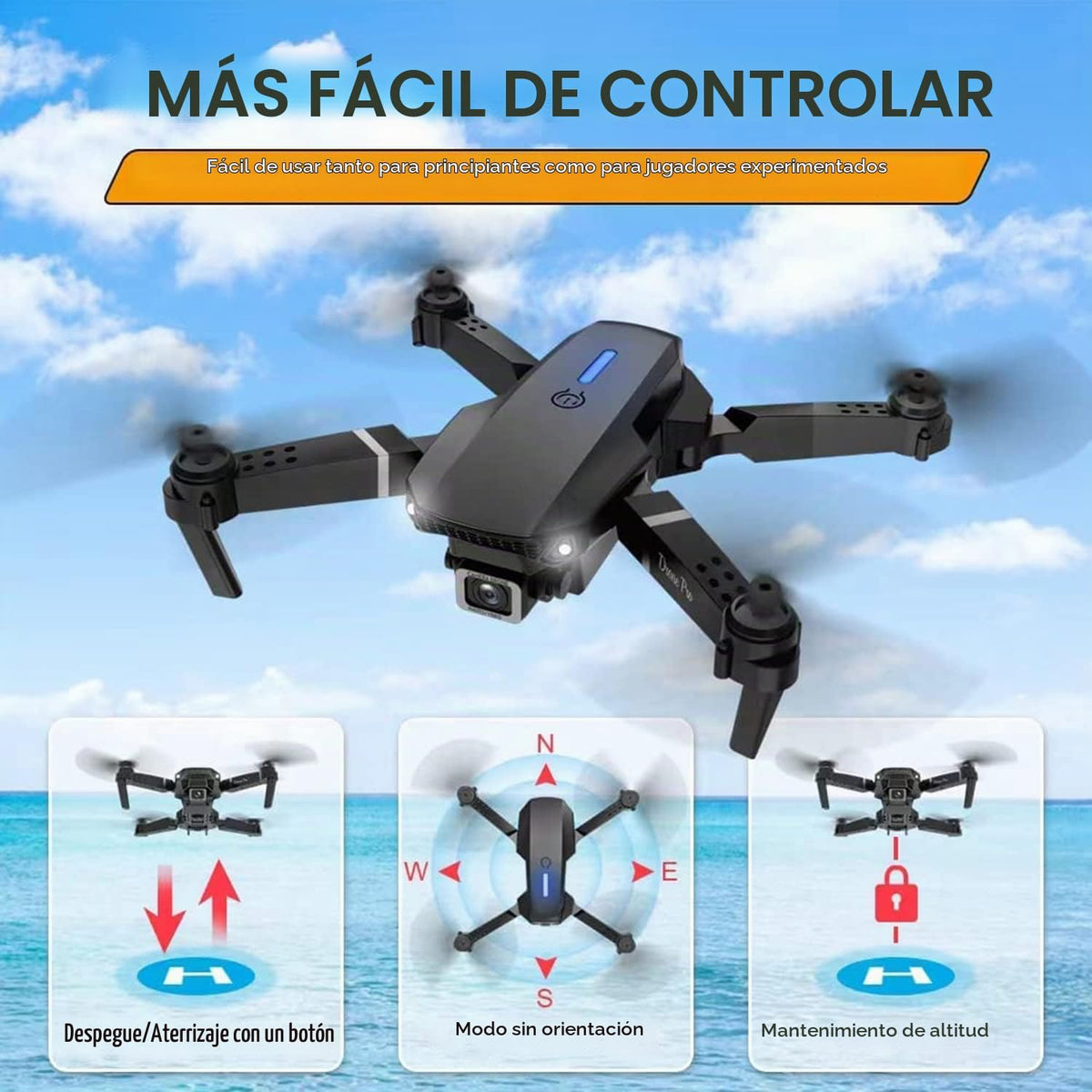 Mini dron con cámara para adultos \u2013 Regalo de juguete de Navid...