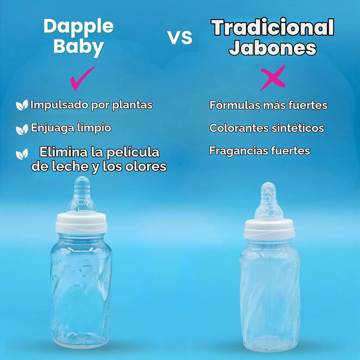 Dapple Bolsa de repuesto para biberones y platos de lavanda para be...