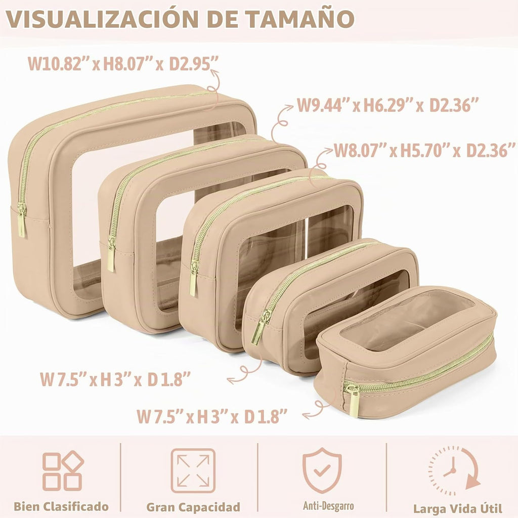 YOPCDJ Juego de 5 bolsas organizadoras para pañales, bolsa de aseo...