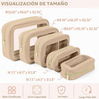 YOPCDJ Juego de 5 bolsas organizadoras para pañales, bolsa de aseo...