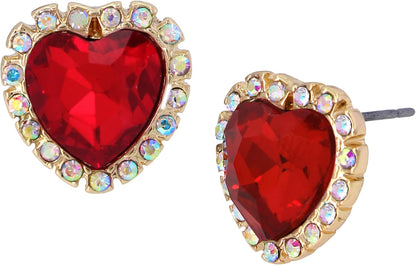 Betsey Johnson Pendientes Sweetheart para mujer