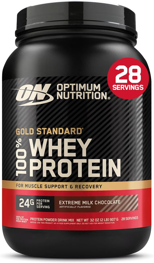 Optimum Nutrition Gold Standard 100% proteína de suero en polvo, ch...